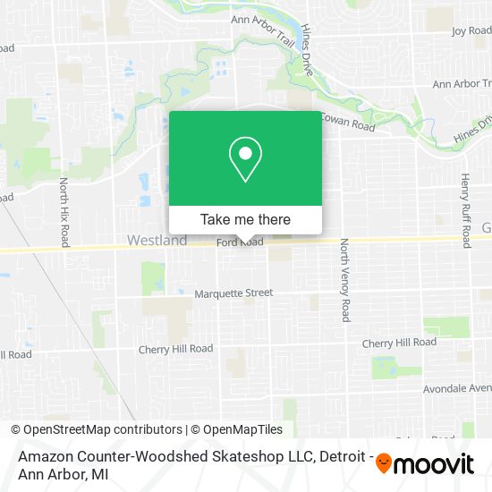 Amazon Counter-Woodshed Skateshop LLC map