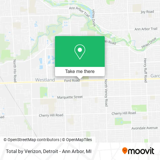 Total by Verizon map