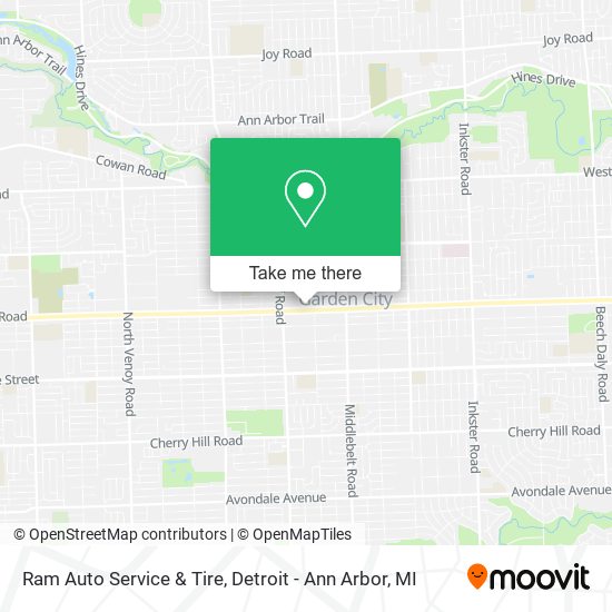 Mapa de Ram Auto Service & Tire