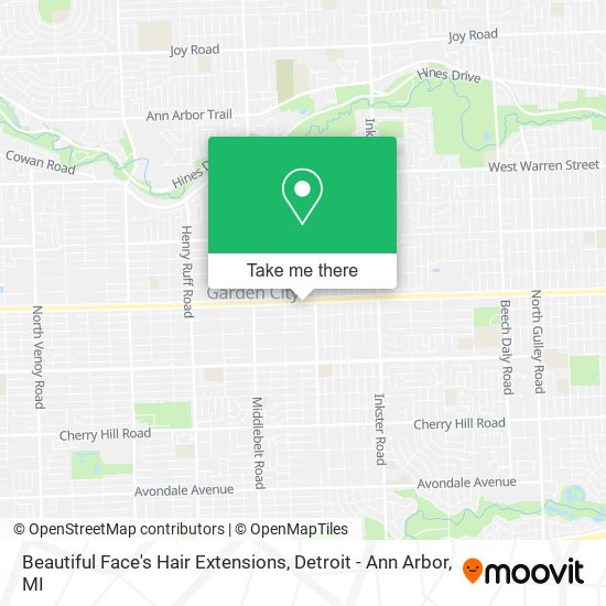 Beautiful Face's Hair Extensions map