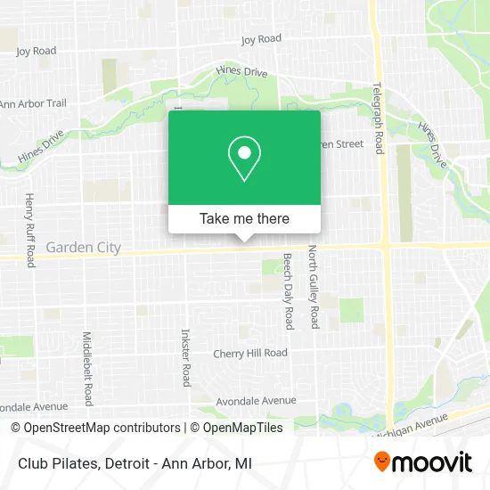 Club Pilates map