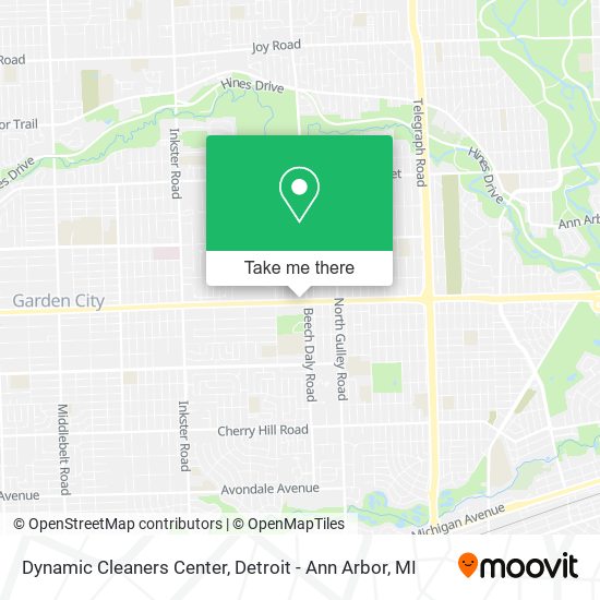 Mapa de Dynamic Cleaners Center