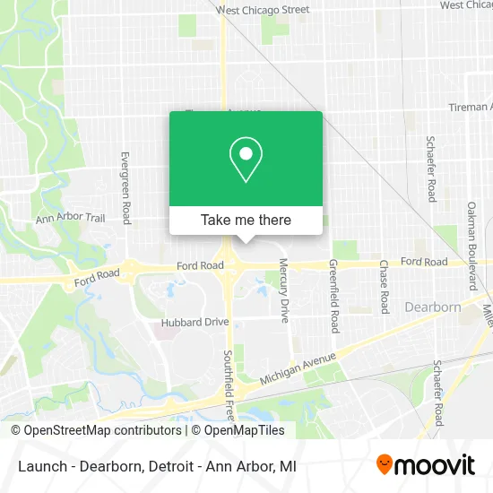 Launch - Dearborn map