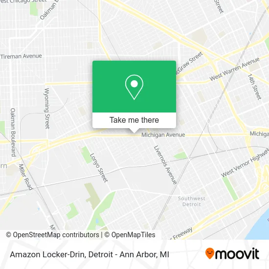 Amazon Locker-Drin map