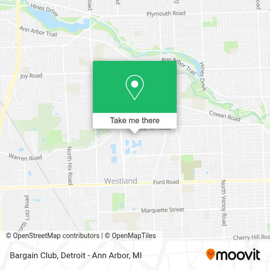 Bargain Club map