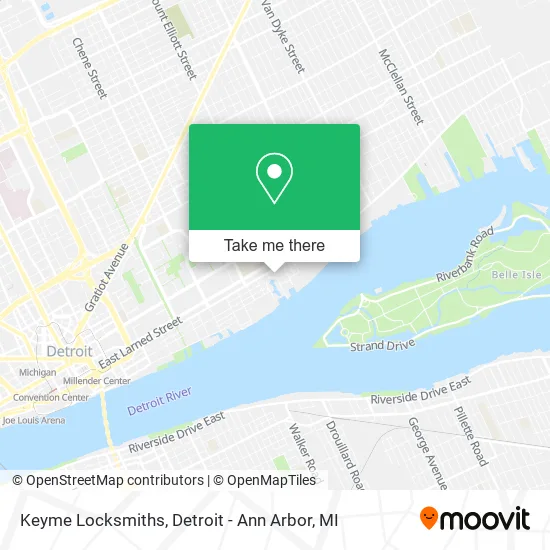 Keyme Locksmiths map