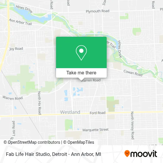 Fab Life Hair Studio map