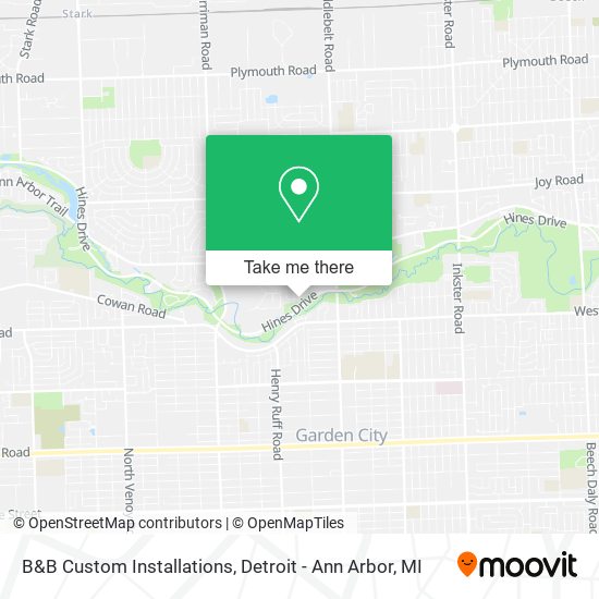 B&B Custom Installations map
