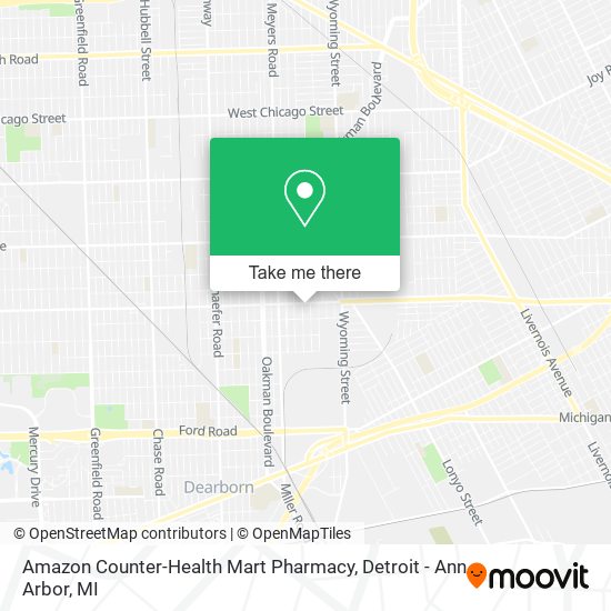 Amazon Counter-Health Mart Pharmacy map