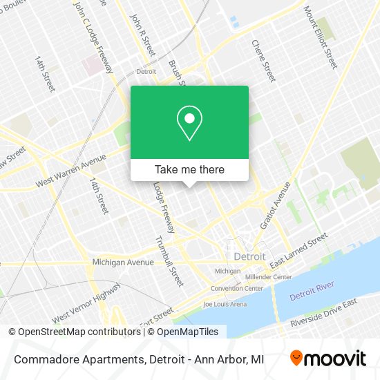 Commadore Apartments map