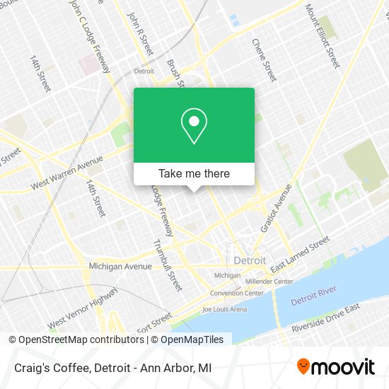 Craig's Coffee map