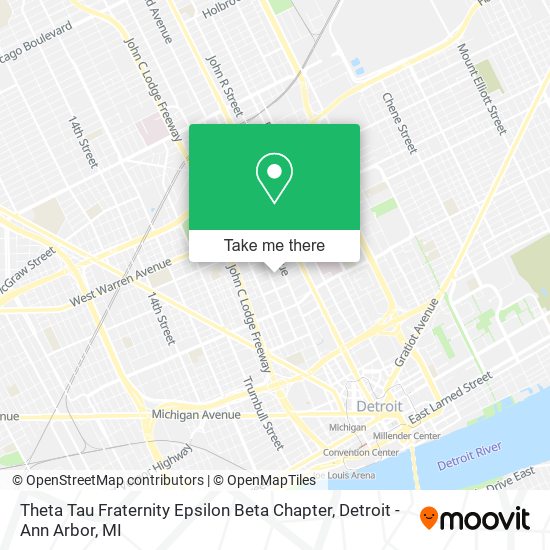 Theta Tau Fraternity Epsilon Beta Chapter map