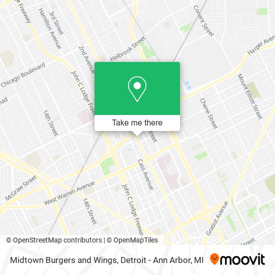 Mapa de Midtown Burgers and Wings