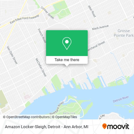 Mapa de Amazon Locker-Sleigh