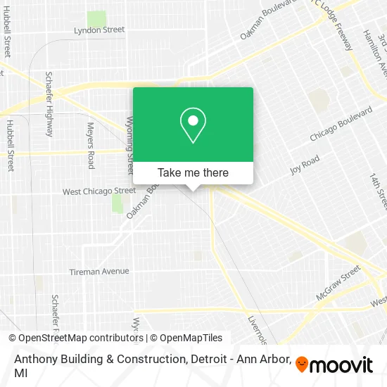 Anthony Building & Construction map