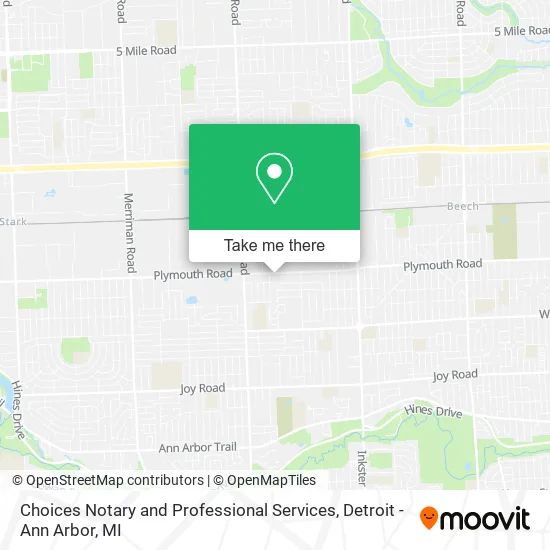 Choices Notary and Professional Services map