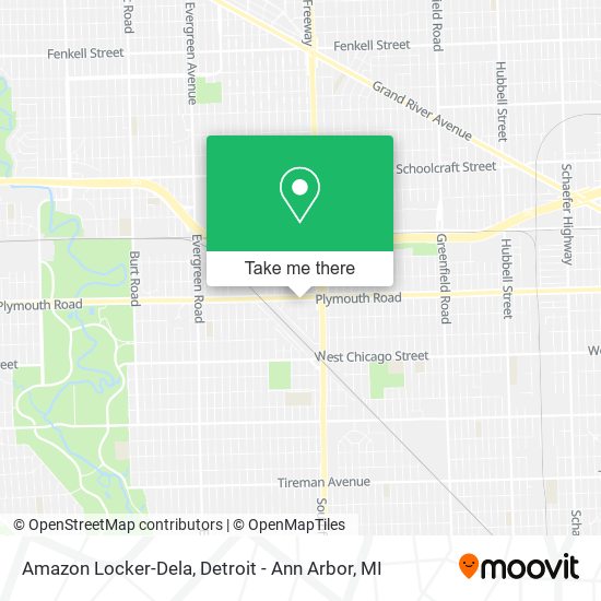 Mapa de Amazon Locker-Dela