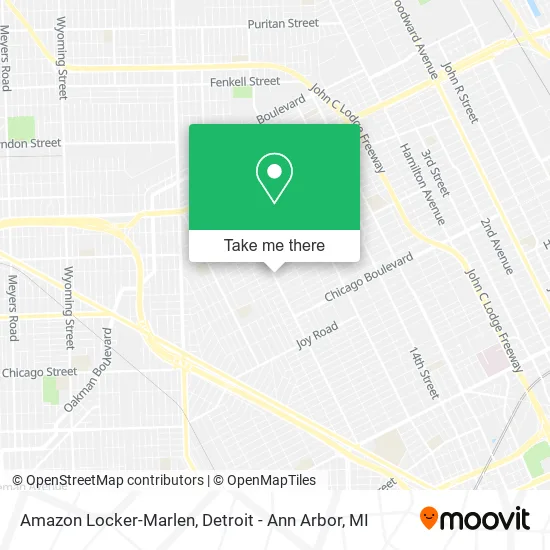 Amazon Locker-Marlen map