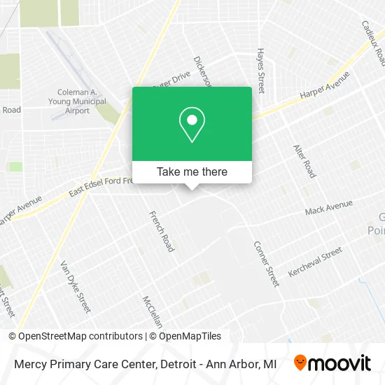 Mercy Primary Care Center map