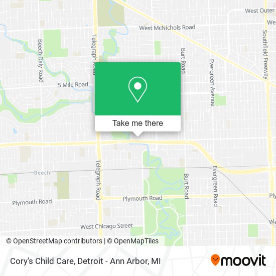 Cory's Child Care map