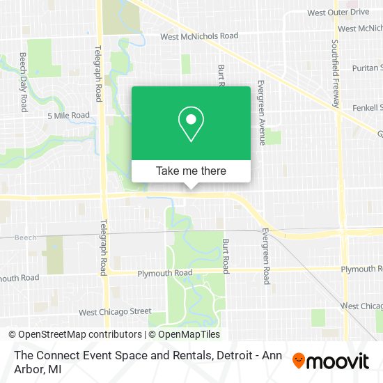 The Connect Event Space and Rentals map