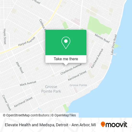 Elevate Health and Medspa map