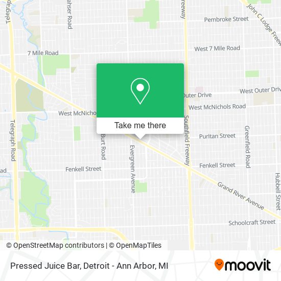 Mapa de Pressed Juice Bar