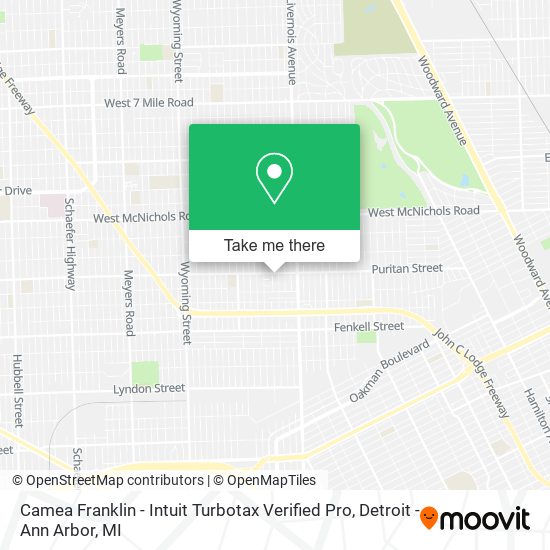 Mapa de Camea Franklin - Intuit Turbotax Verified Pro