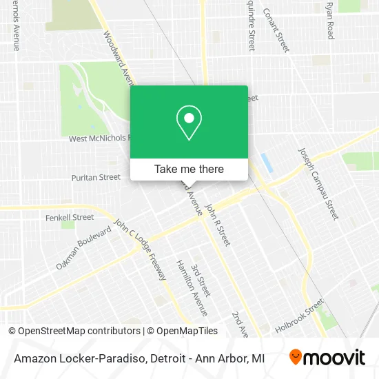 Amazon Locker-Paradiso map