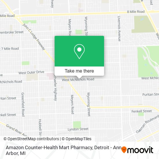 Amazon Counter-Health Mart Pharmacy map