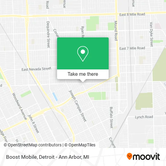 Boost Mobile map