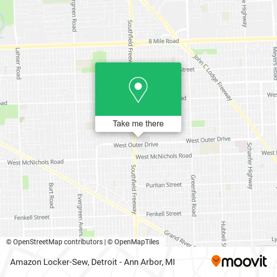 Amazon Locker-Sew map