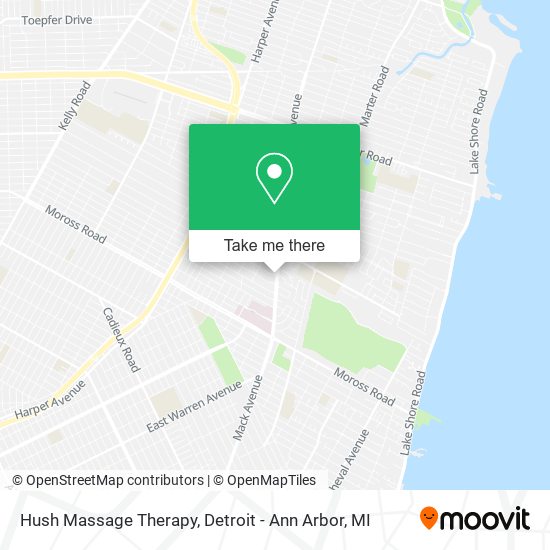 Mapa de Hush Massage Therapy