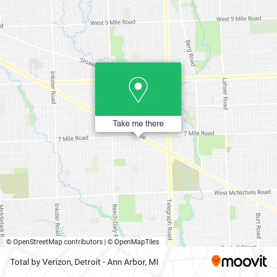 Total by Verizon map