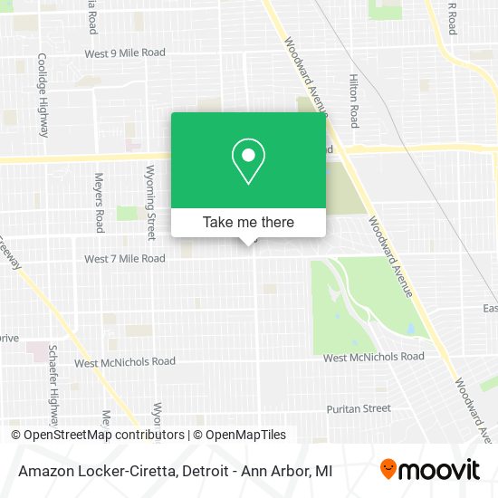 Amazon Locker-Ciretta map