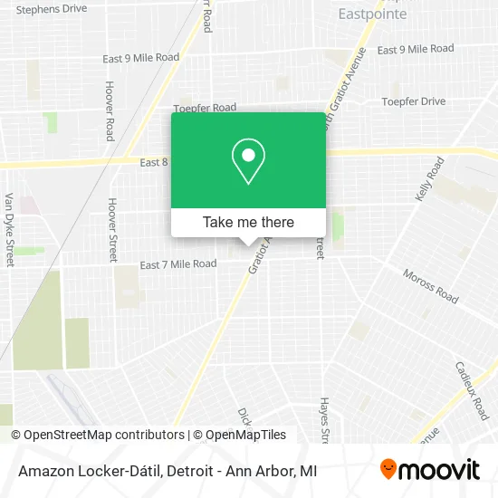 Mapa de Amazon Locker-Dátil