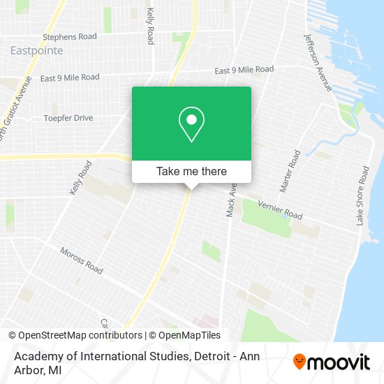 Academy of International Studies map