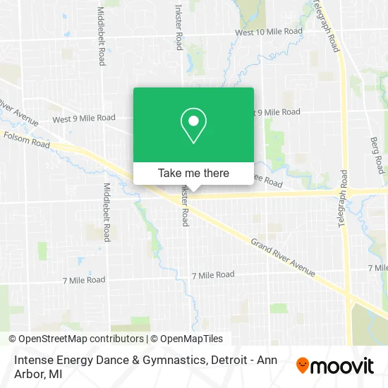 Intense Energy Dance & Gymnastics map