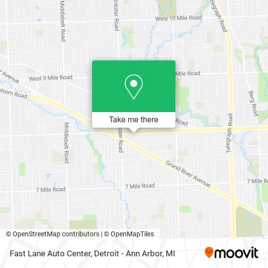 Fast Lane Auto Center map