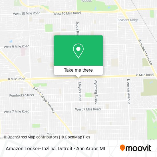 Mapa de Amazon Locker-Tazlina