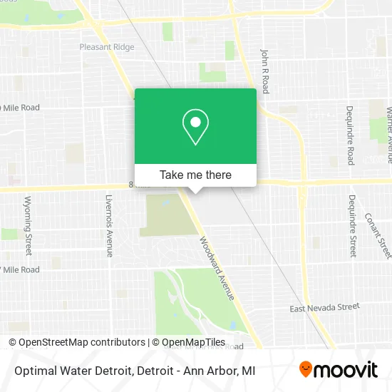 Optimal Water Detroit map