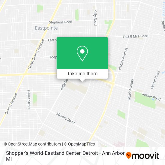 Shopper's World-Eastland Center map