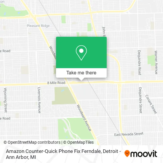 Mapa de Amazon Counter-Quick Phone Fix Ferndale