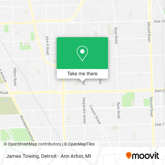 Mapa de James Towing