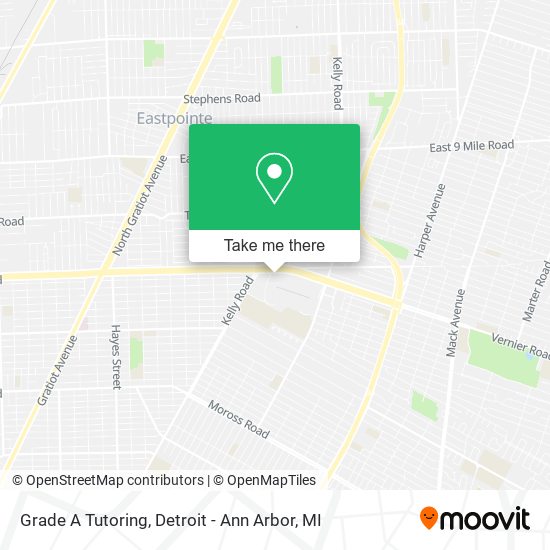 Grade A Tutoring map