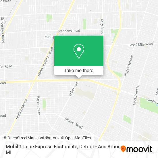Mobil 1 Lube Express Eastpointe map