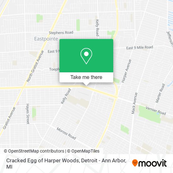 Cracked Egg of Harper Woods map