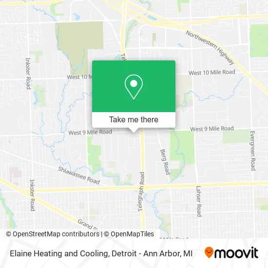 Elaine Heating and Cooling map