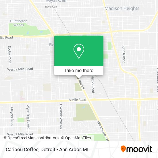 Mapa de Caribou Coffee