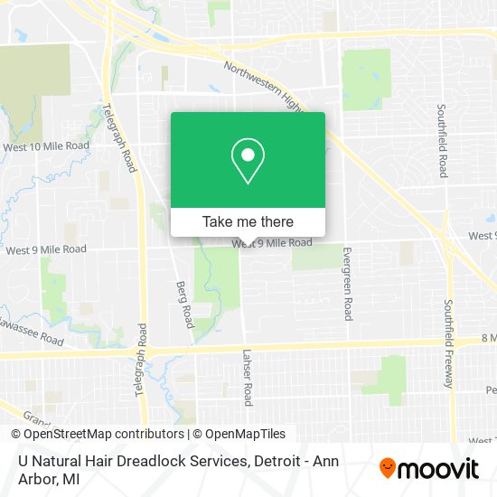 Mapa de U Natural Hair Dreadlock Services
